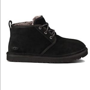 ugg neumel mens black suede boots 12
